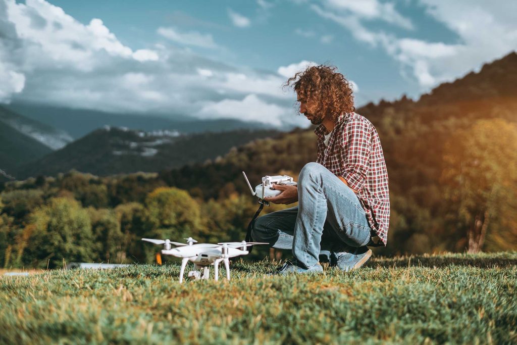 drones para promocionar la empresa